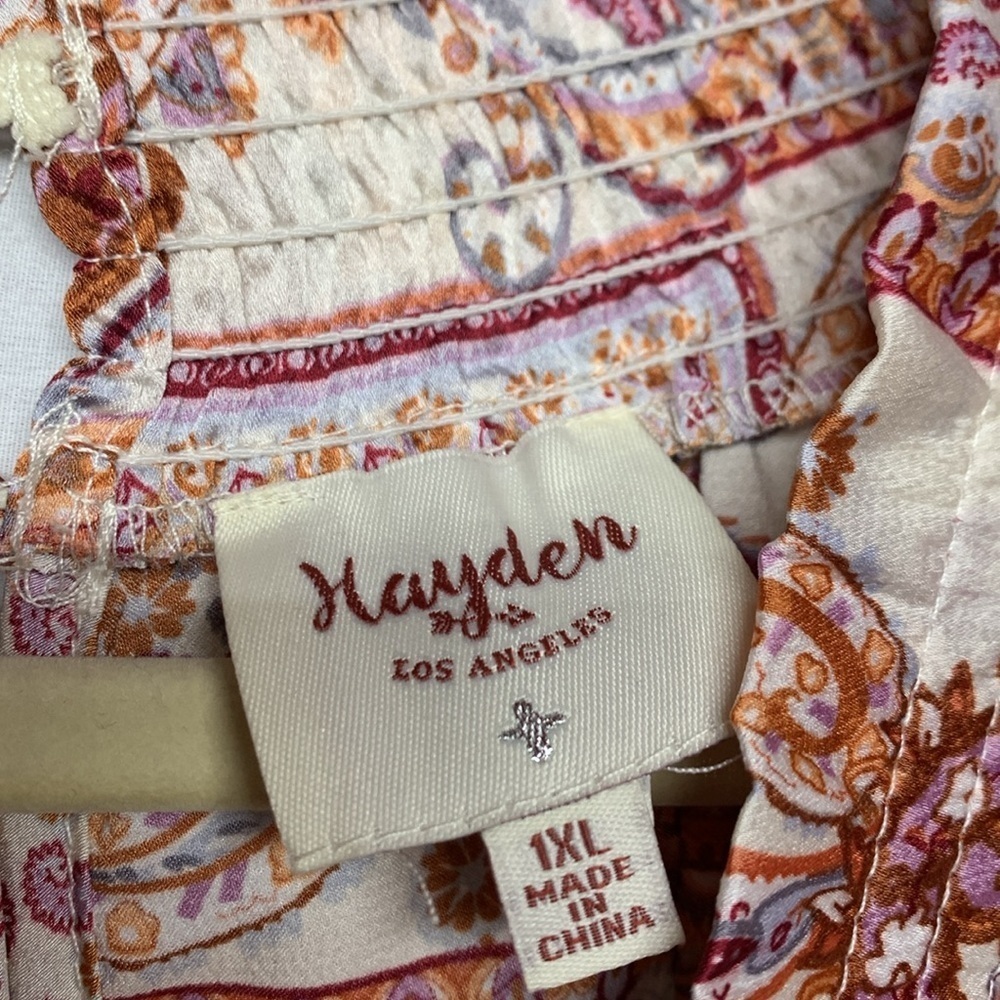 Hayden Paisley Ruffle Blouse - Picture 7 of 10